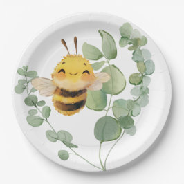 Plato De Papel Placas de papel Sweet Bee 9''