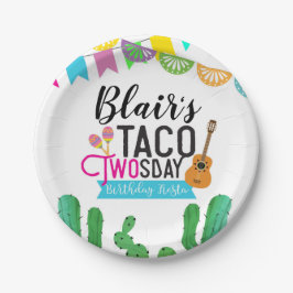 Plato De Papel Placas de papel Taco de dos días