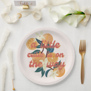 Plato De Papel placas de papel temático para la ducha de bebé