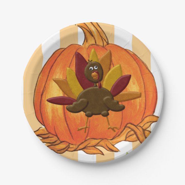 Plato De Papel Placas de papel Thanskding (Anverso)