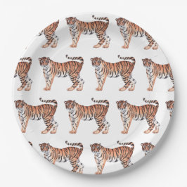 Plato De Papel Placas de papel tigre