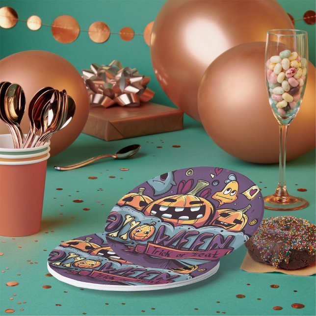 Plato De Papel Placas De Papel Trick O Trek (Subido por el creador)