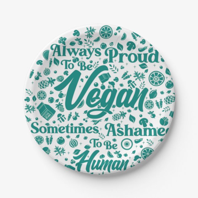 Plato De Papel Placas de papel veganas (Anverso)