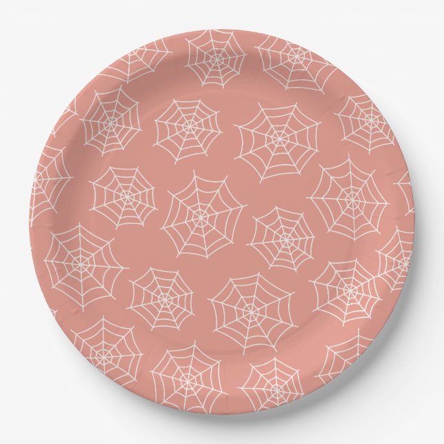 Plato De Papel Placas de papel Web de Spider (Anverso)