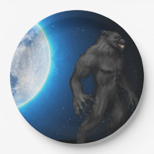 Plato De Papel Placas de papel Werewolf