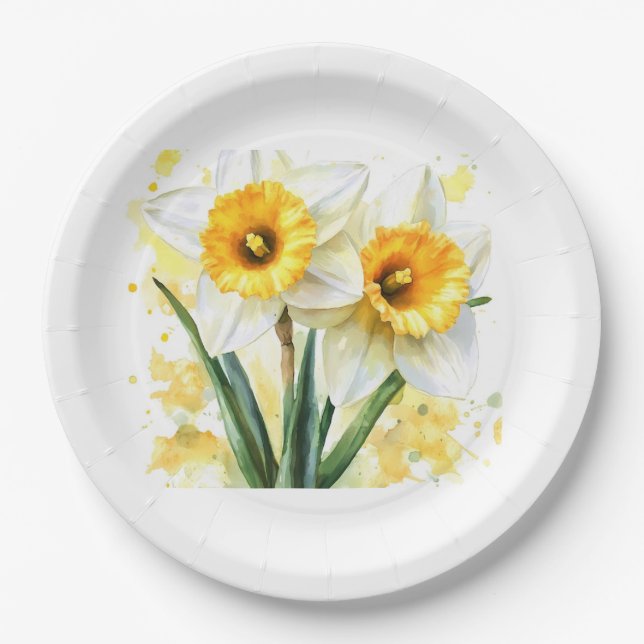 Plato De Papel Placas de papel y Fiesta (Anverso)
