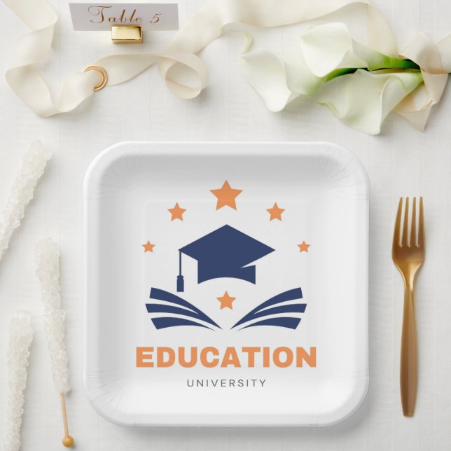 Plato De Papel Placas de papel y Fiesta (Boda)