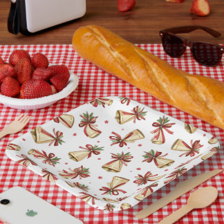 Plato De Papel Placas de papel y Fiesta para navidades