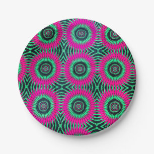 Plato De Papel Placas de patrones africanas