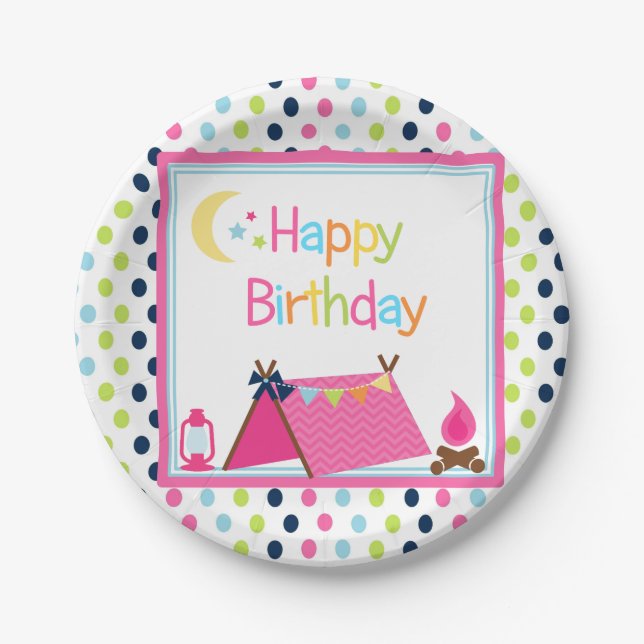 Plato De Papel Placas de postre de glamour (Anverso)