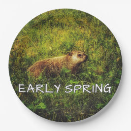 Plato De Papel Placas de primavera temprana