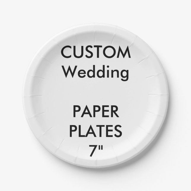 Plato De Papel Placas de tarta de papel Boda desechable para pers (Anverso)