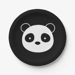 Plato De Papel Placas del cumpleaños de la panda