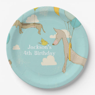Plato De Papel Placas del cumpleaños de los niños personalizado