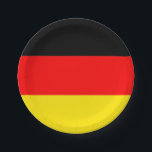 Plato De Papel Placas del fiesta de Alemania<br><div class="desc">Placas alemanas de la bandera</div>