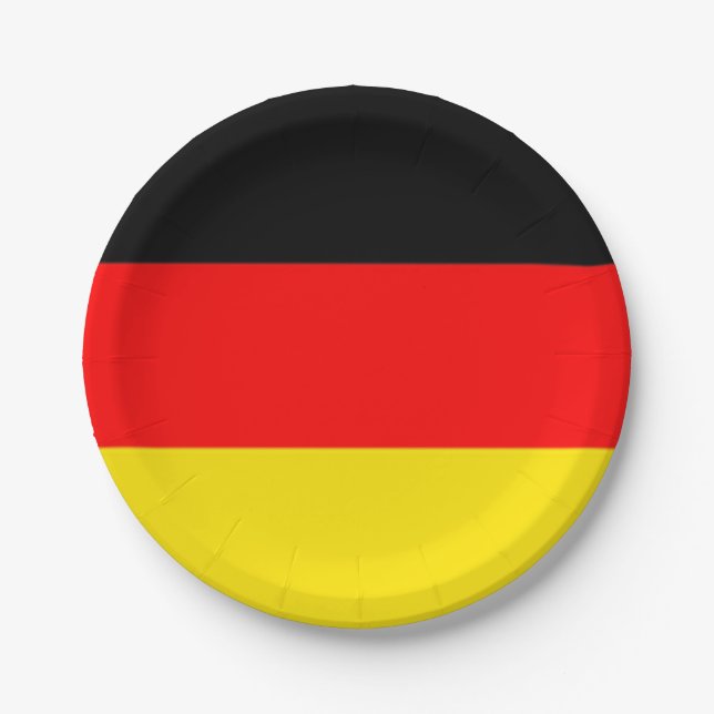 Plato De Papel Placas del fiesta de Alemania (Anverso)