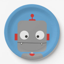 Placas del fiesta de los robots
