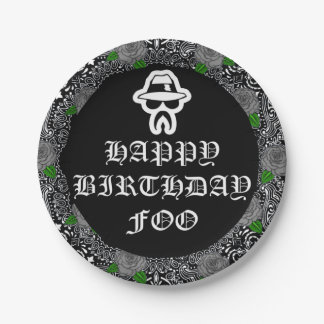 Plato De Papel Placas del partido temático Cholo