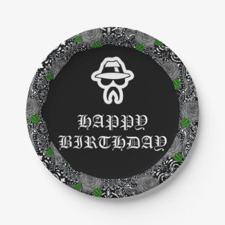 Plato De Papel Placas del partido temático Cholo