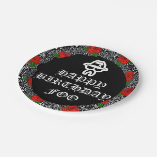 Plato De Papel Placas del partido temático Cholo