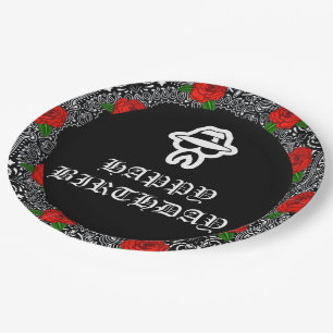 Plato De Papel Placas del partido temático Cholo