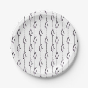 Plato De Papel placas del pingüino