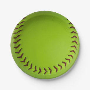 Plato De Papel placas del softball