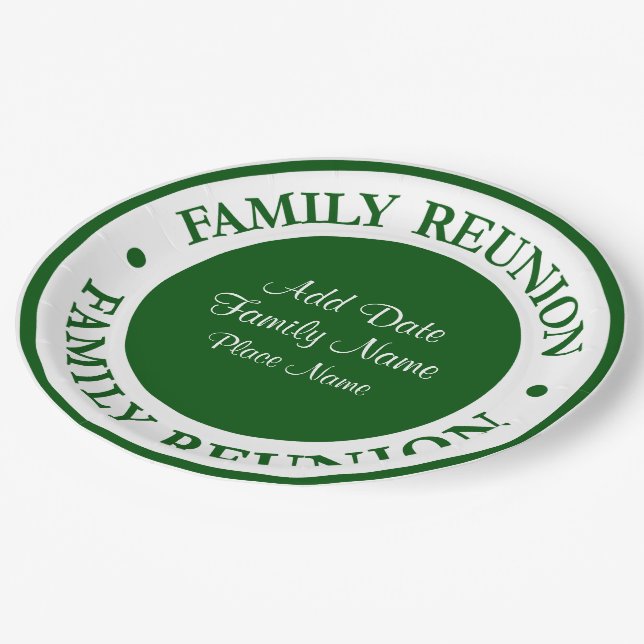 Plato De Papel Placas disponibles de la reunión de familia (Angular)