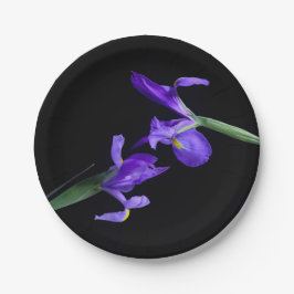 Plato De Papel Placas dobles de papel redonda Iris