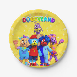 Plato De Papel Placas Doggyland