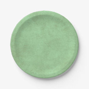 Plato De Papel Placas elegantes de papel verde sabio