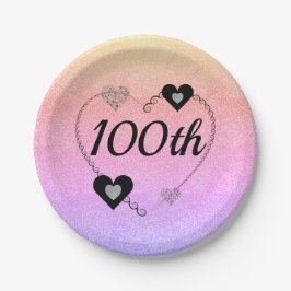Plato De Papel placas especiales para fiestas de bonito 100