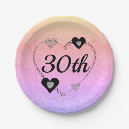 Plato De Papel placas especiales para fiestas de bonito 30