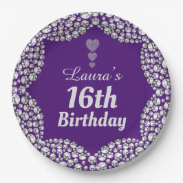 Plato De Papel Placas especiales para fiestas de edad 16 o edició