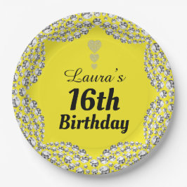 Plato De Papel Placas especiales para fiestas de edad 16 o edició