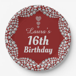 Plato De Papel Placas especiales para fiestas de edad 16 o edició