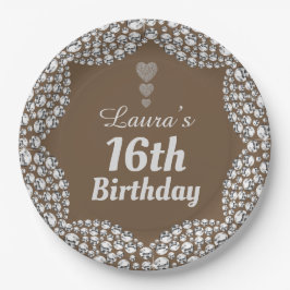 Plato De Papel Placas especiales para fiestas de edad 16 o edició
