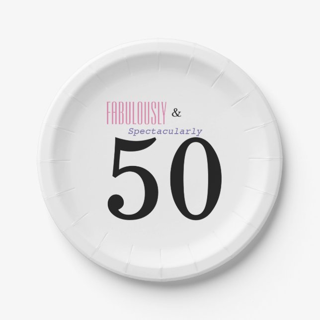 Plato De Papel Placas fabulosas y de papel para la fiesta de los  (Anverso)