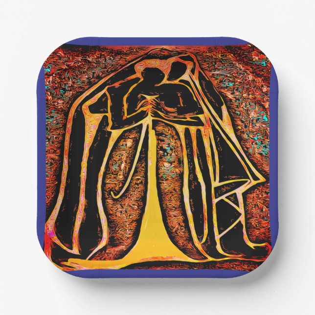 Plato De Papel Placas fiesta (Anverso)