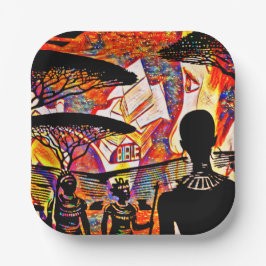 Plato De Papel Placas fiesta