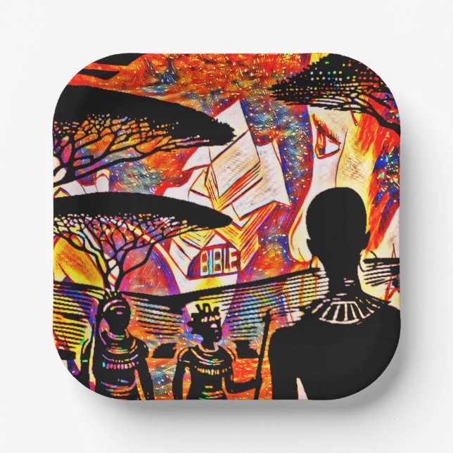 Plato De Papel Placas fiesta (Anverso)