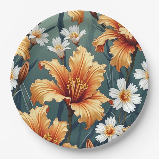 Plato De Papel Placas fiesta (Anverso)