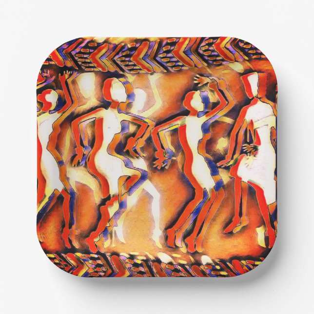 Plato De Papel Placas fiesta (Anverso)