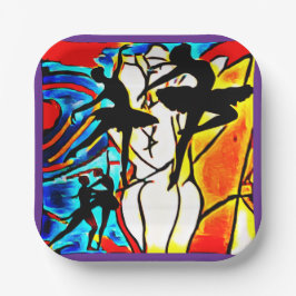 Plato De Papel Placas fiesta