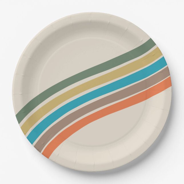 Plato De Papel Placas Fiesta Groovy (Anverso)