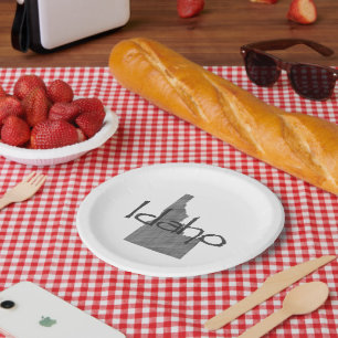 Plato De Papel Placas Fiesta Idaho