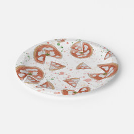 Plato De Papel Placas fiesta pizza