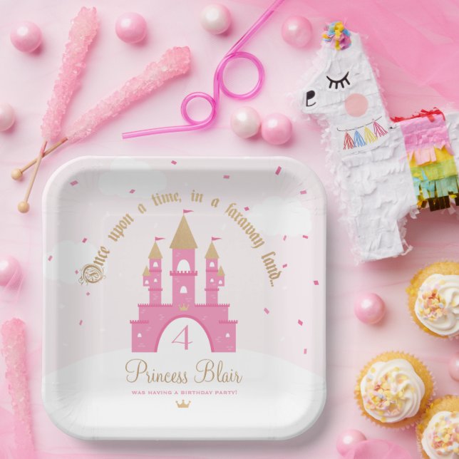 Plato De Papel Placas Fiesta Princesa (Fiesta)