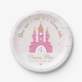 Plato De Papel Placas Fiesta Princesa