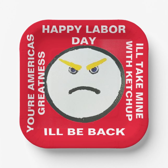 Plato De Papel placas fiestas (Anverso)